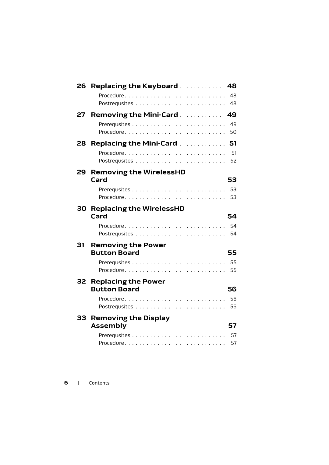 Alienware M17X R4 owner manual Replacing the Keyboard 