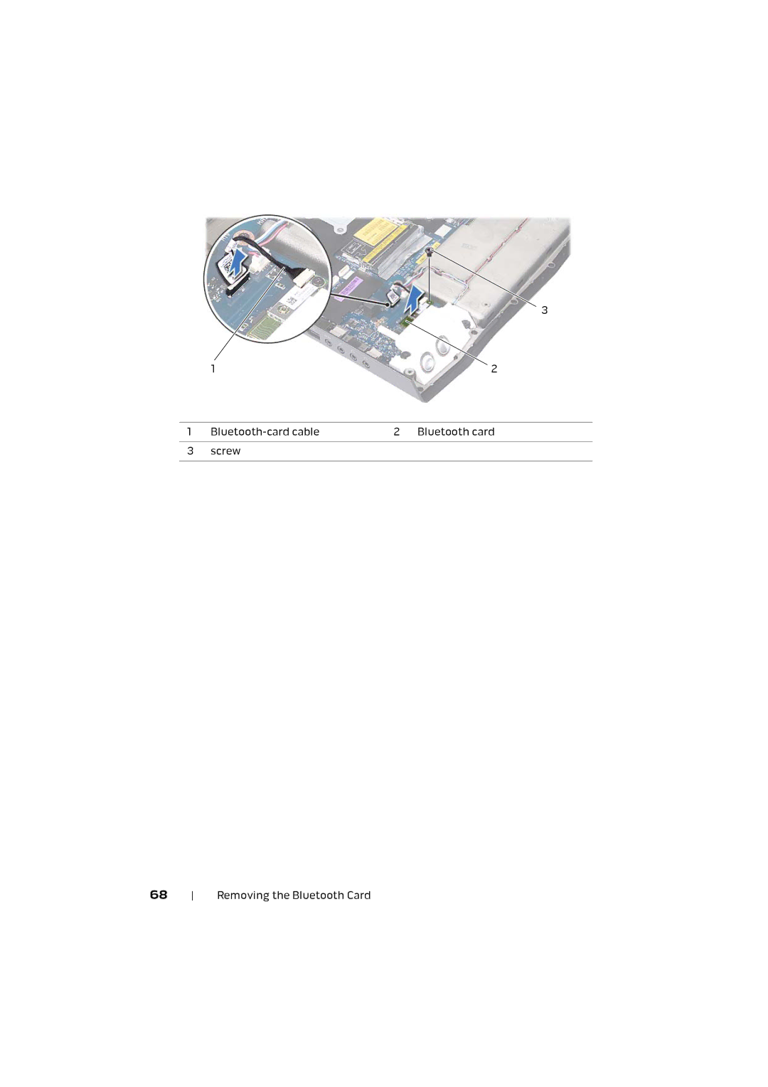 Alienware M17X R4 owner manual Bluetooth-card cable Bluetooth card Screw 