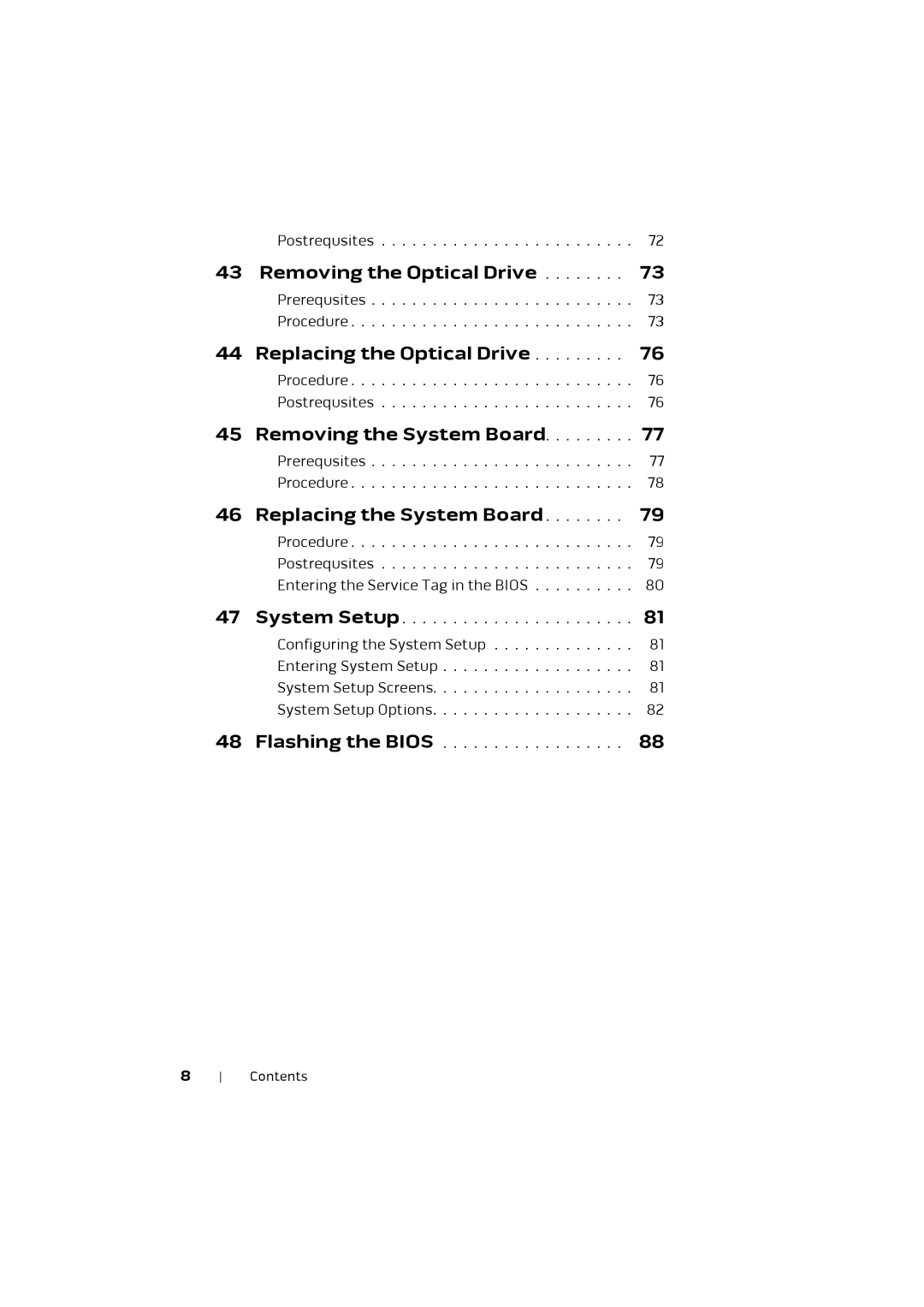 Alienware M17X R4 owner manual Removing the Optical Drive 