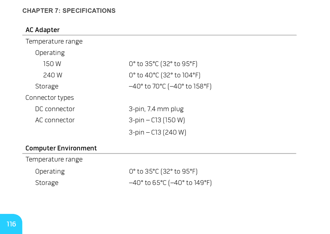 Alienware M17X manual 116 