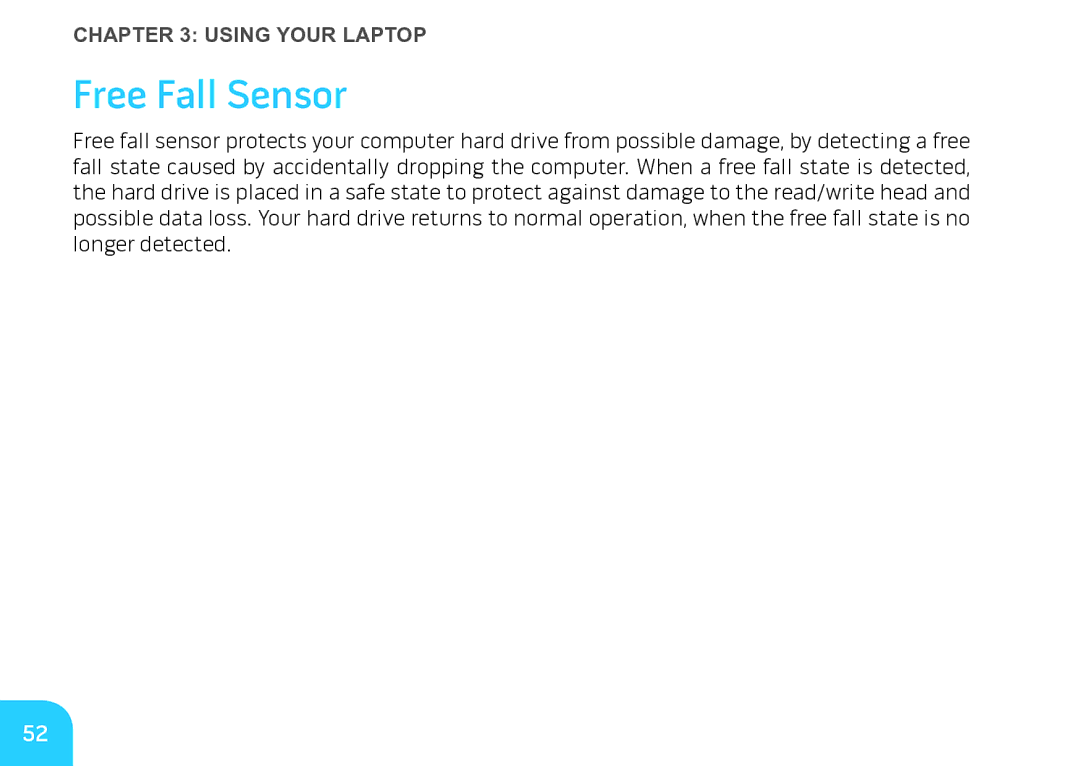 Alienware M17X manual Free Fall Sensor 