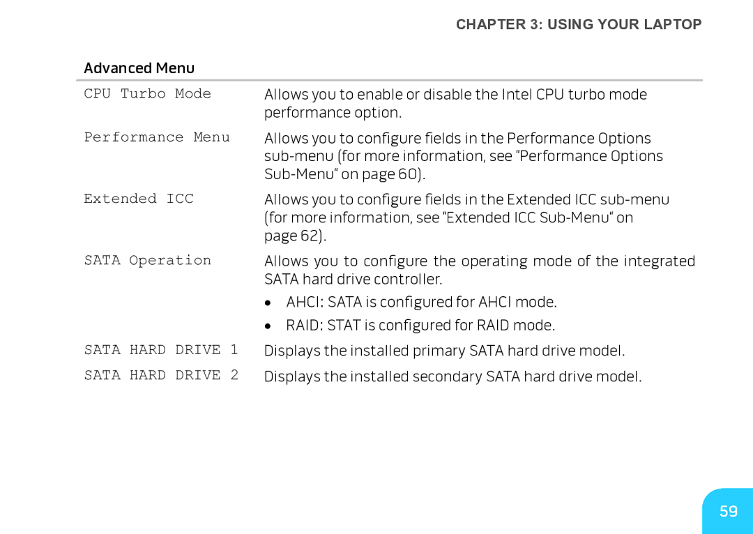 Alienware M17X manual CPU Turbo Mode 