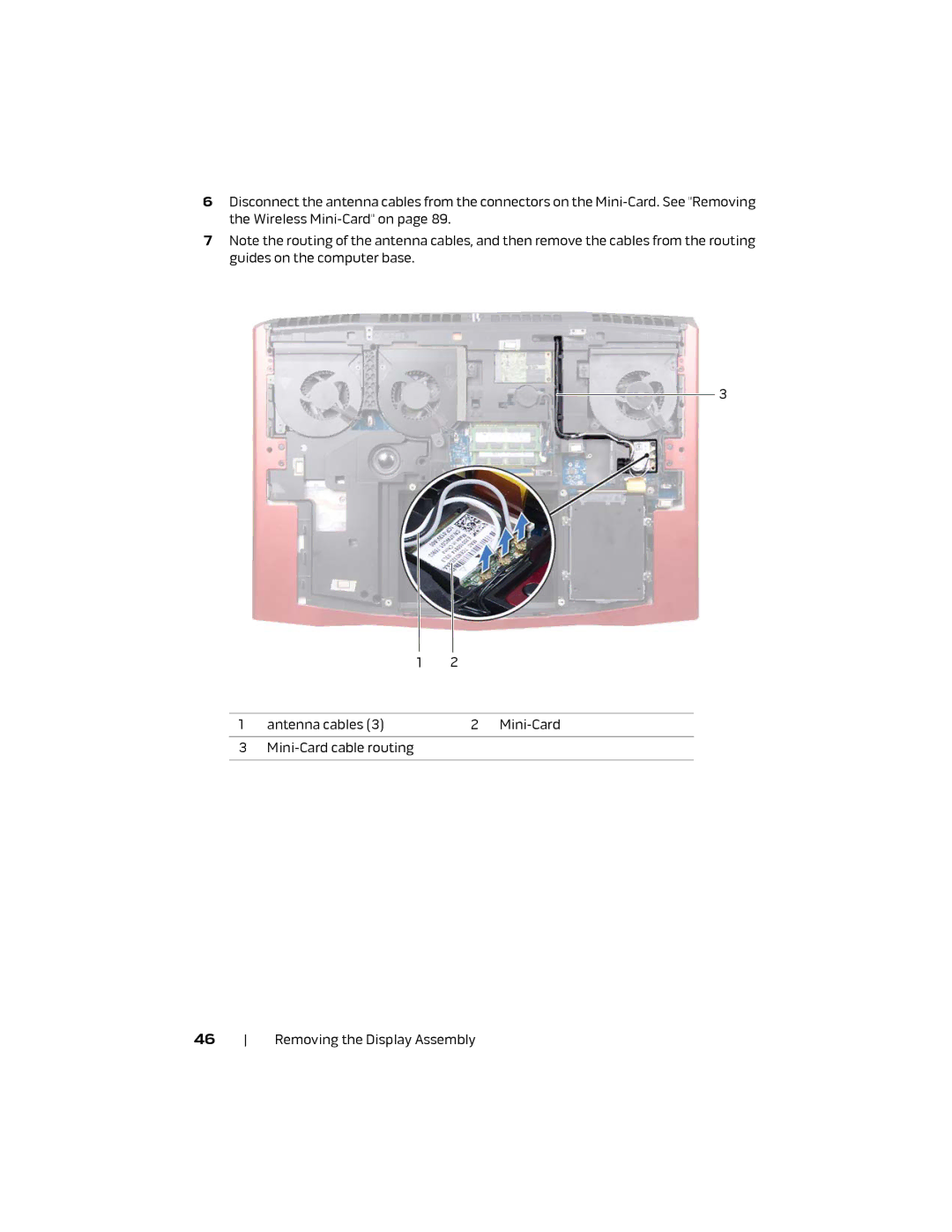 Alienware M18X R2 owner manual Removing the Display Assembly 