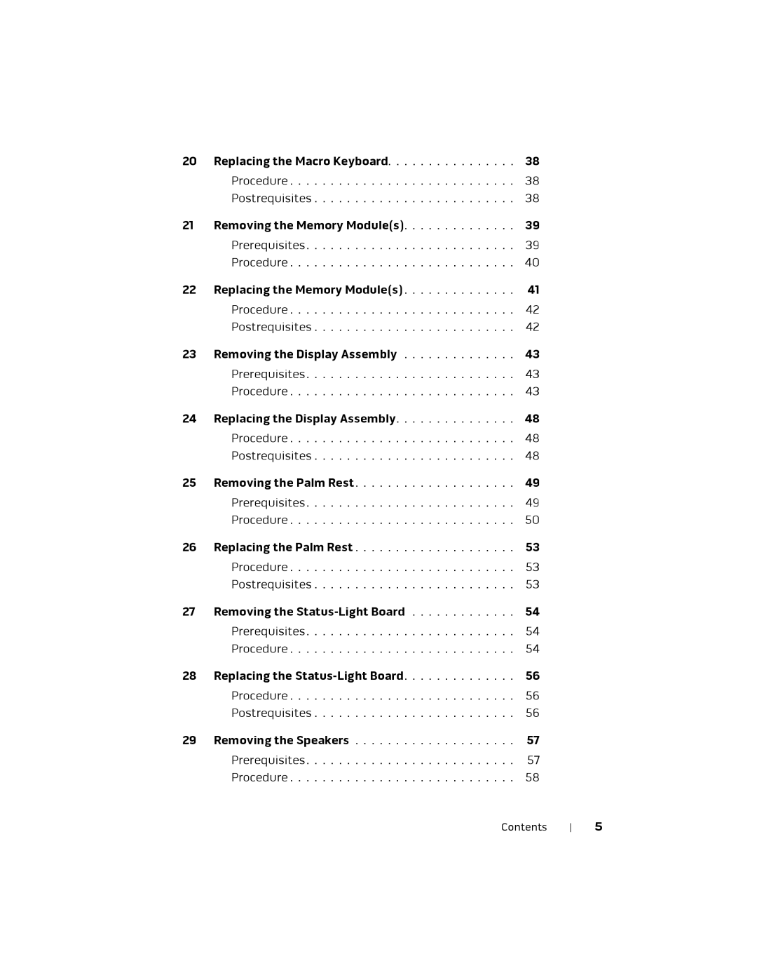 Alienware M18X R2 owner manual Removing the Memory Modules 