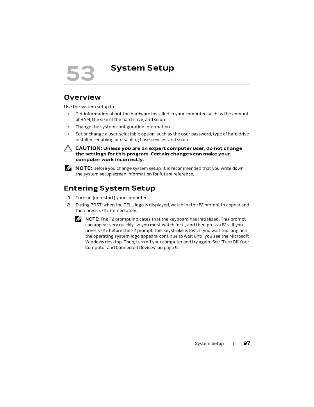 Alienware M18X R2 owner manual System Setup, Overview 