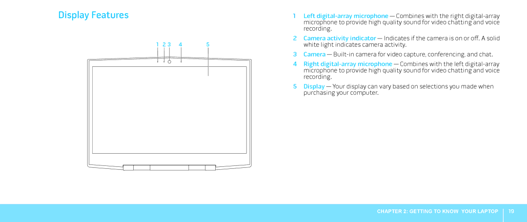 Alienware M18X manual Display Features 