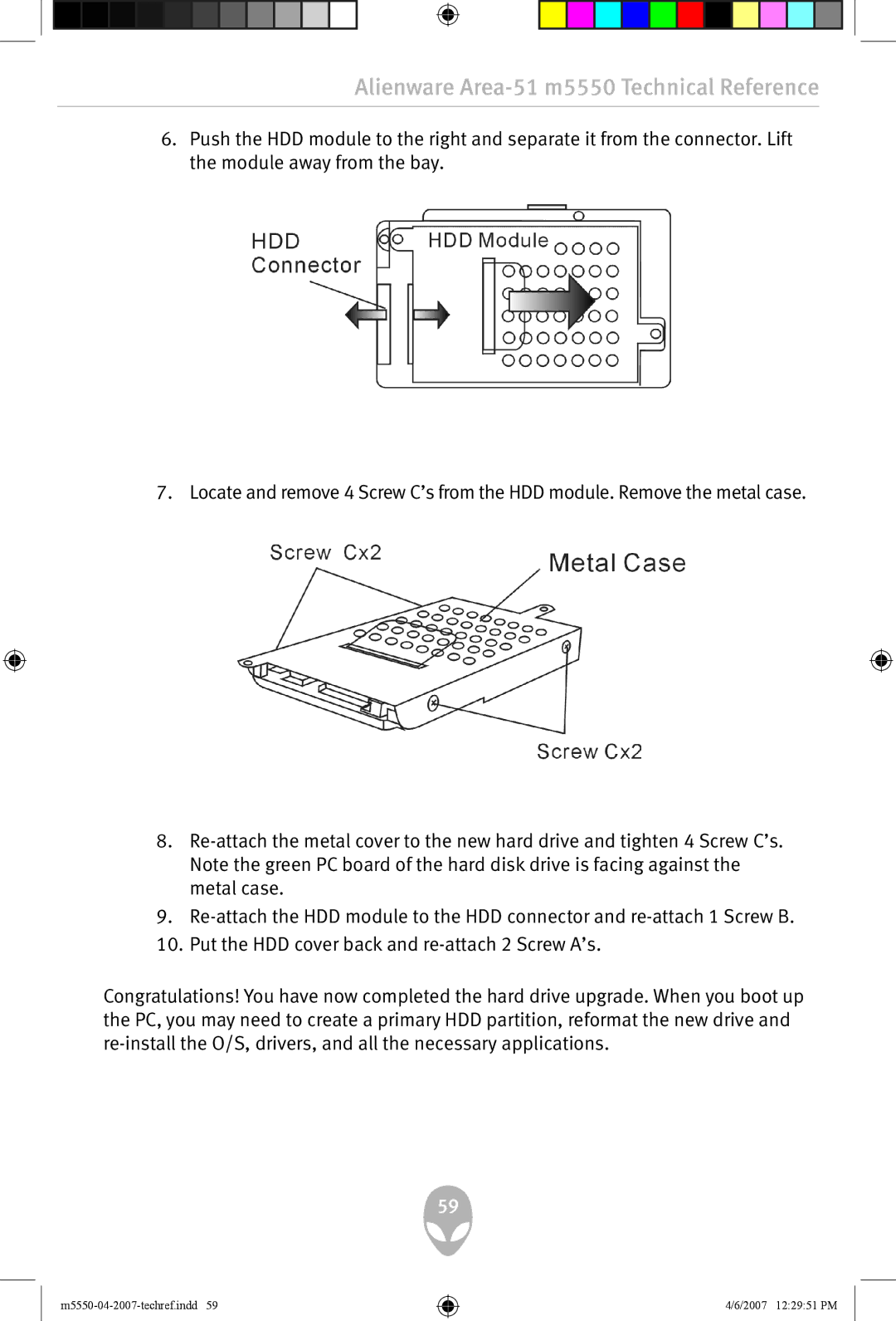 Alienware user manual Alienware Area-51 m5550 Technical Reference 