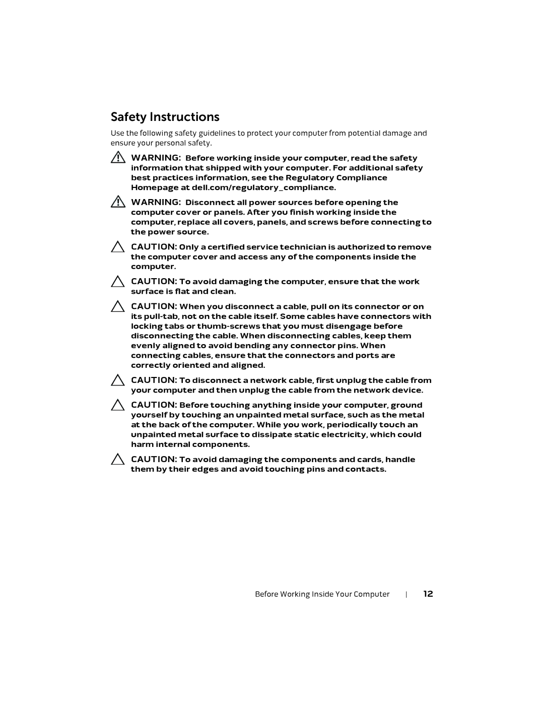 Alienware P18E, 17 R1 owner manual Safety Instructions 