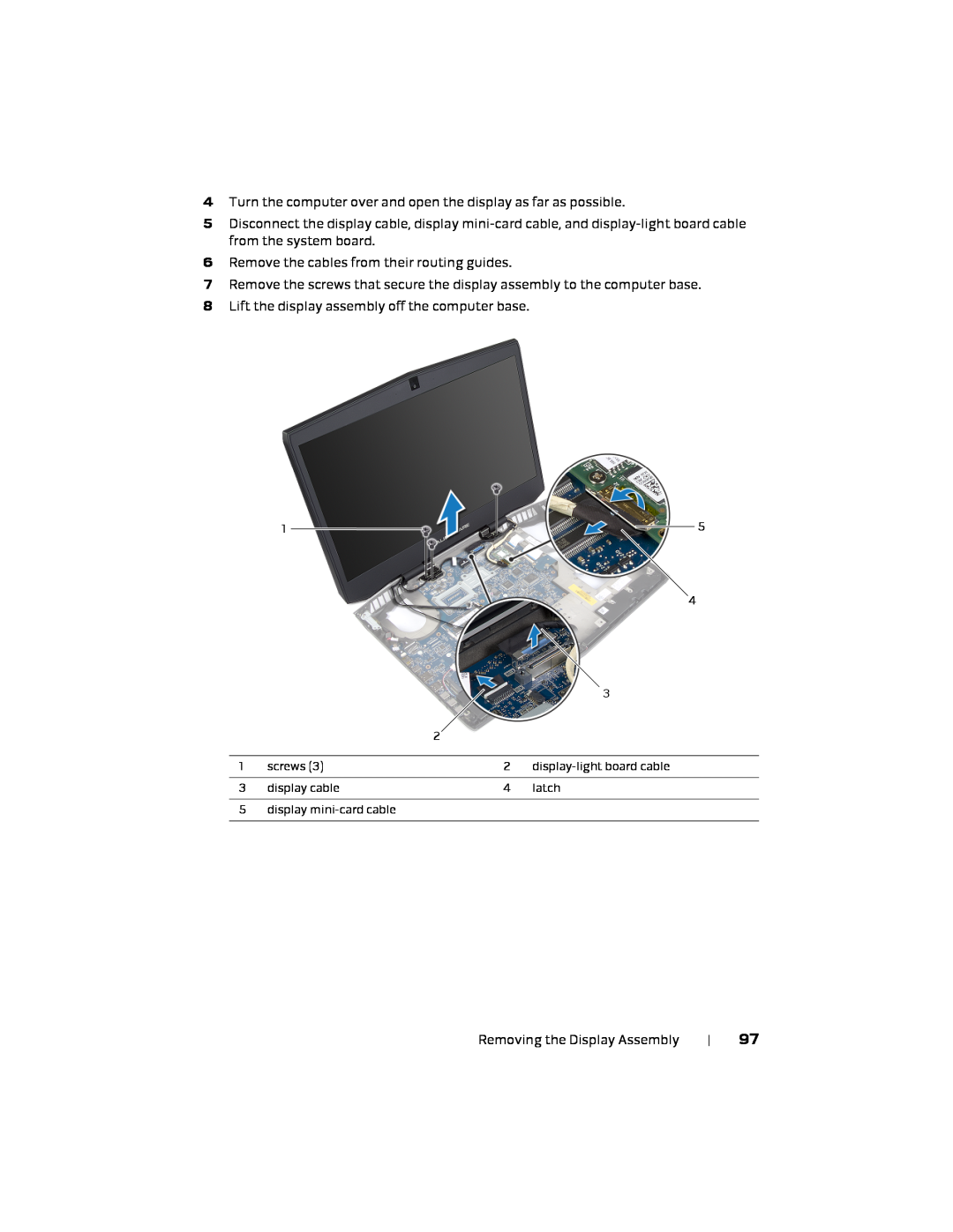 Alienware 17 R1, P18E owner manual Turn the computer over and open the display as far as possible 