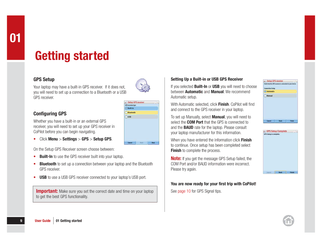 ALK Technologies 11 manual GPS Setup, Conﬁguring GPS 