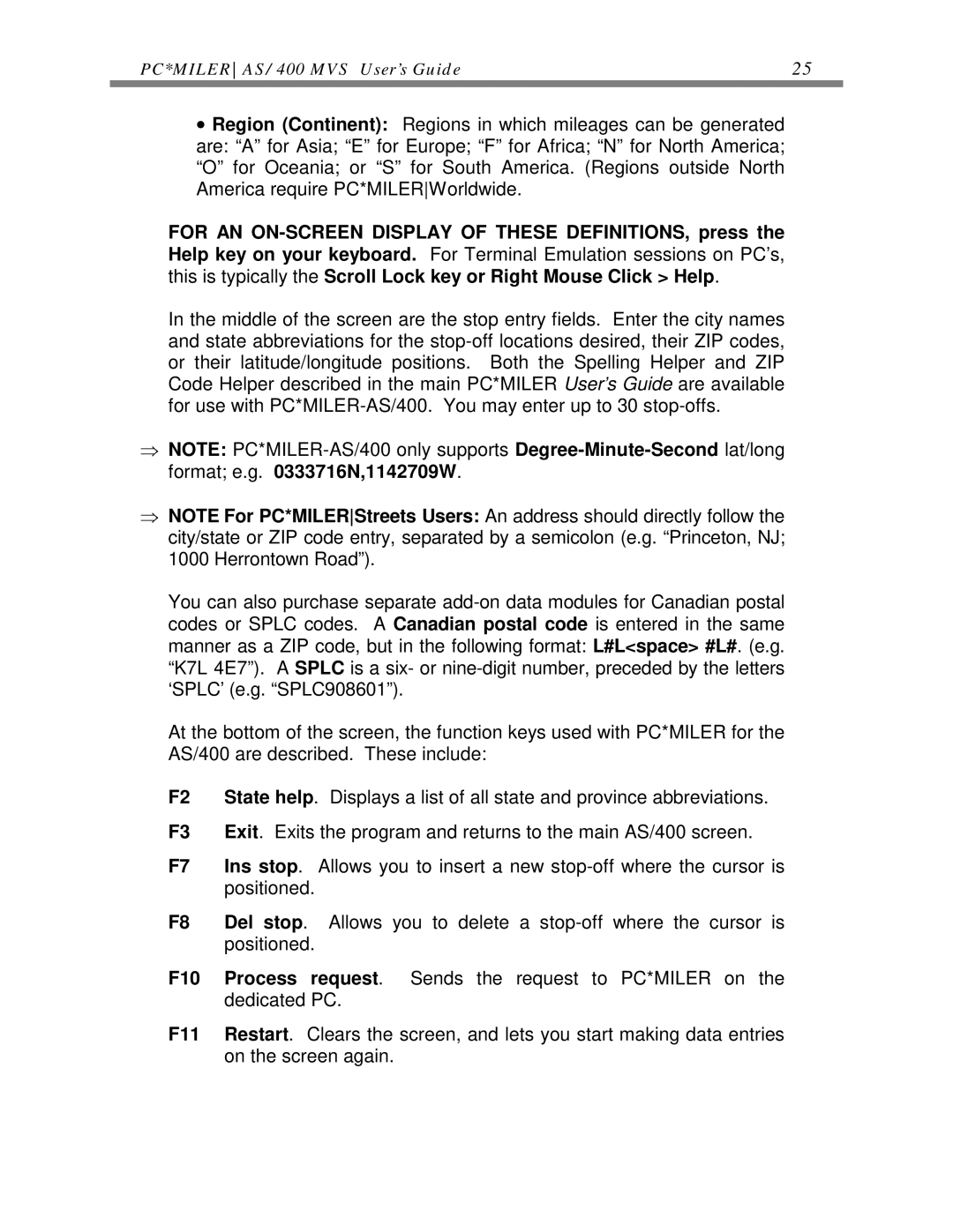 ALK Technologies manual PC*MILERAS/400 MVS User’s Guide 