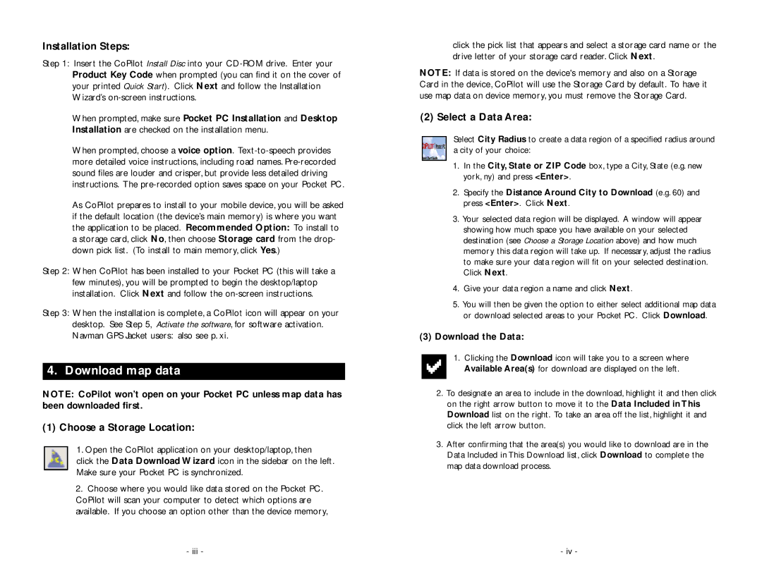 ALK Technologies PC5 manual Download map data 