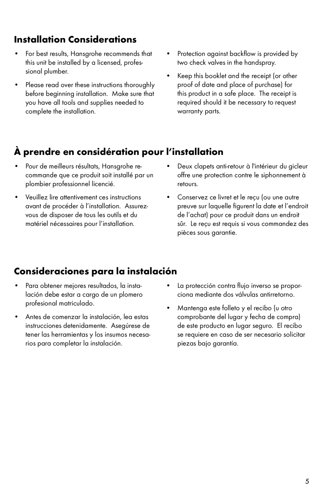 Allegro Industries 06461XX1, 04067XX0, 04066XX1 Installation Considerations, Prendre en considération pour l’installation 