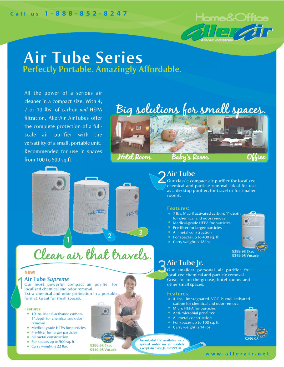 AllerAir AirTube series manual 