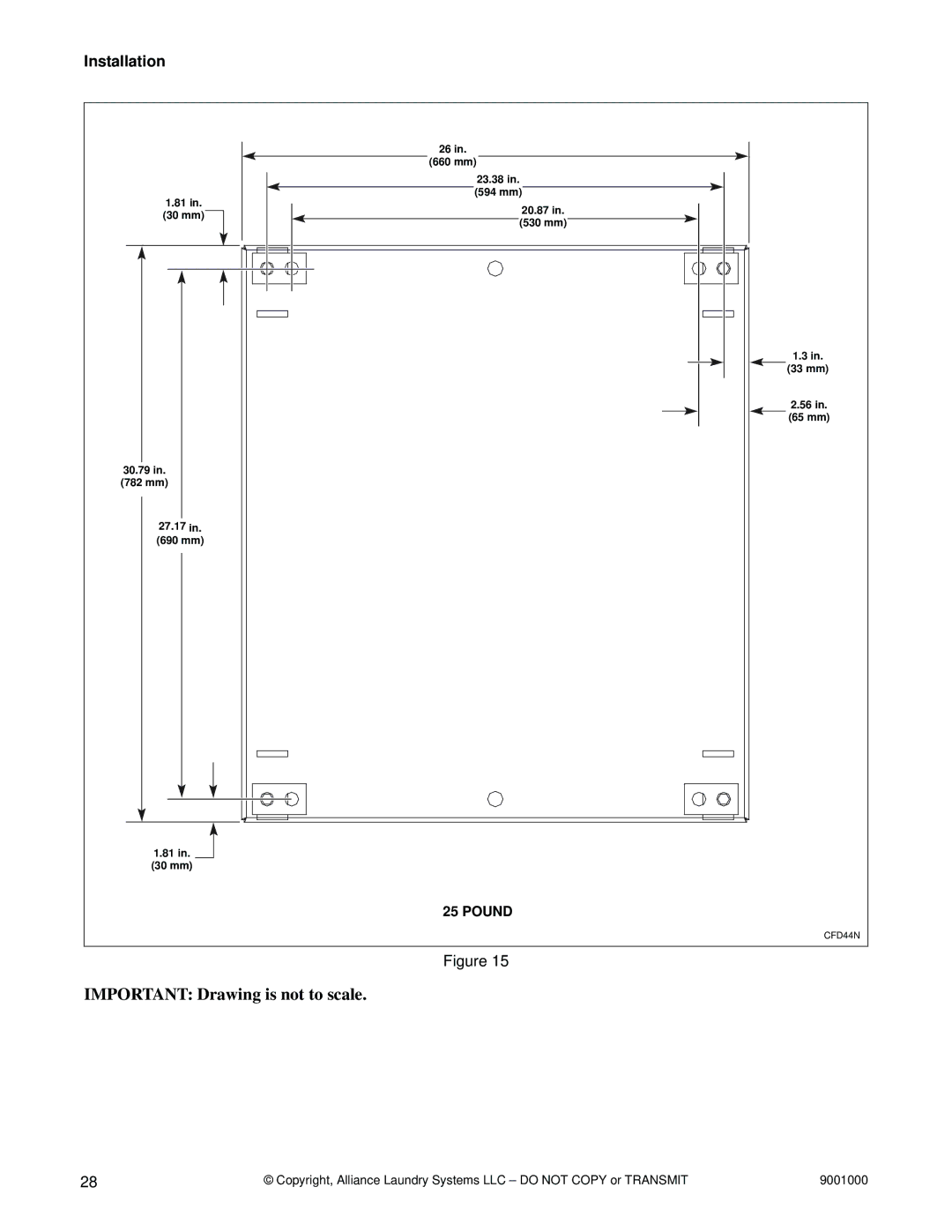 Alliance Laundry Systems 75, 40, 33, 100, 135, 165, 200, 18, 55 manual Pound 