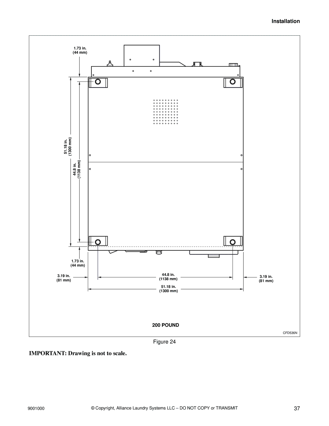 Alliance Laundry Systems 55, 75, 40, 33, 100, 135, 165, 200, 18 manual 44.8 