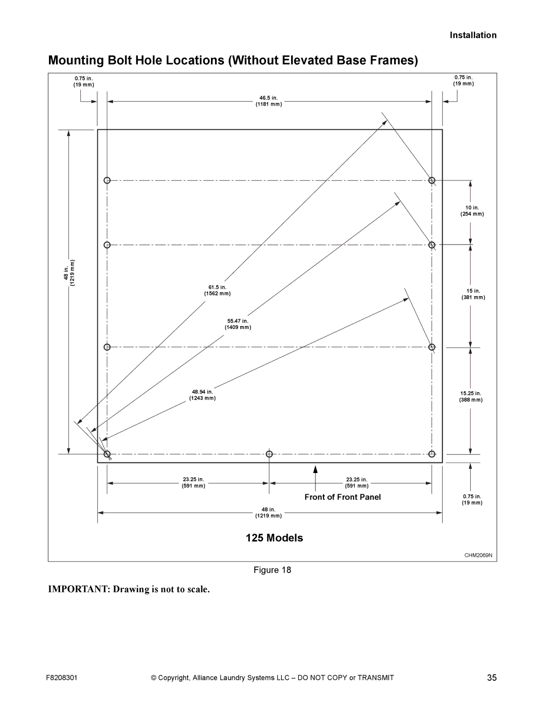 Alliance Laundry Systems CHM1772C manual 1219 mm 