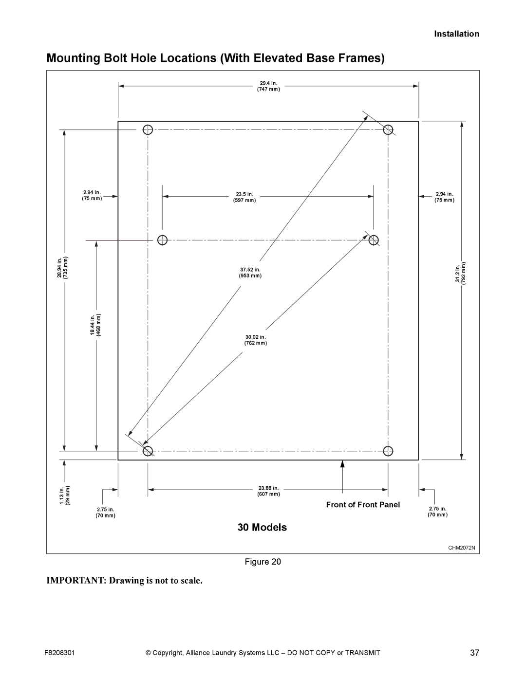 Alliance Laundry Systems CHM1772C manual CHM2072N 