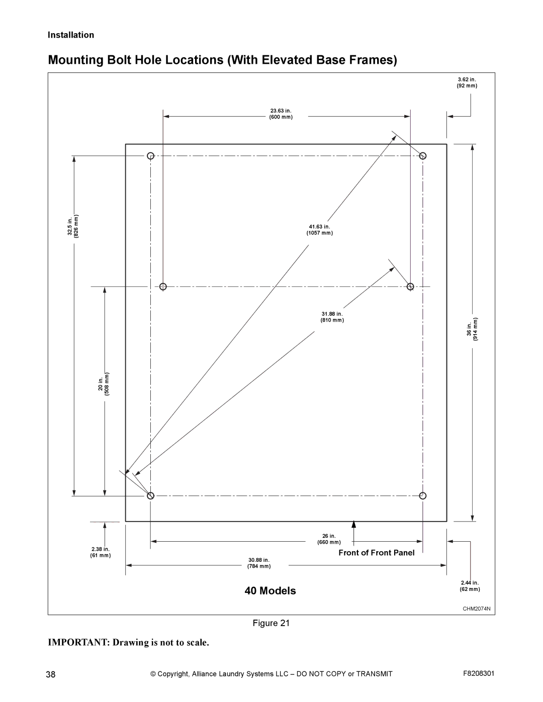 Alliance Laundry Systems CHM1772C manual 92 mm 