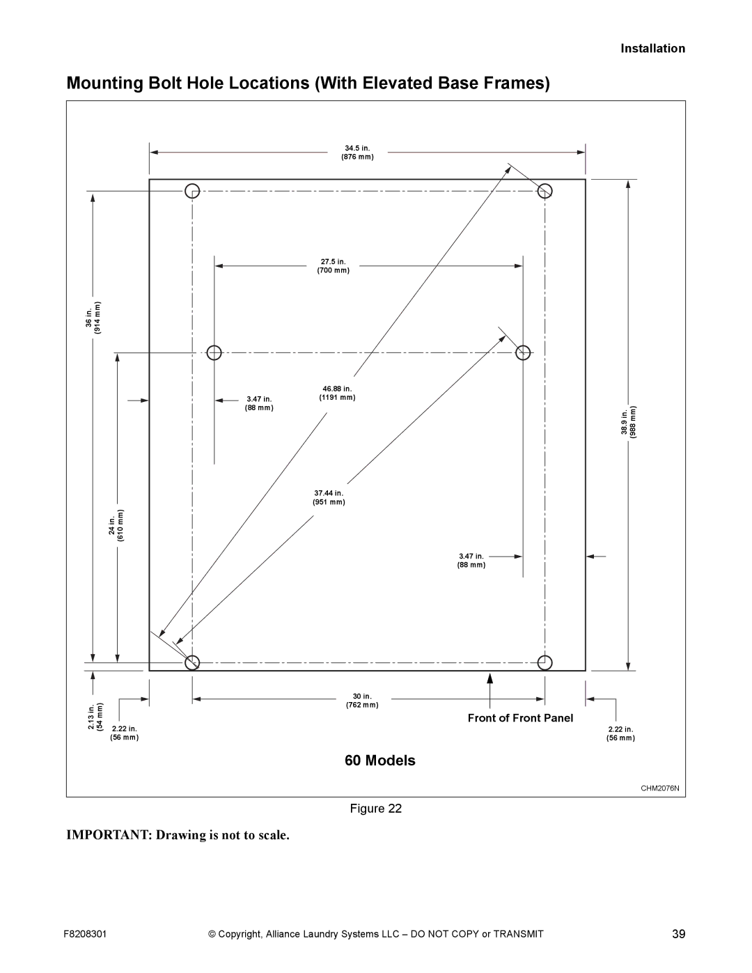 Alliance Laundry Systems CHM1772C manual 56 mm 