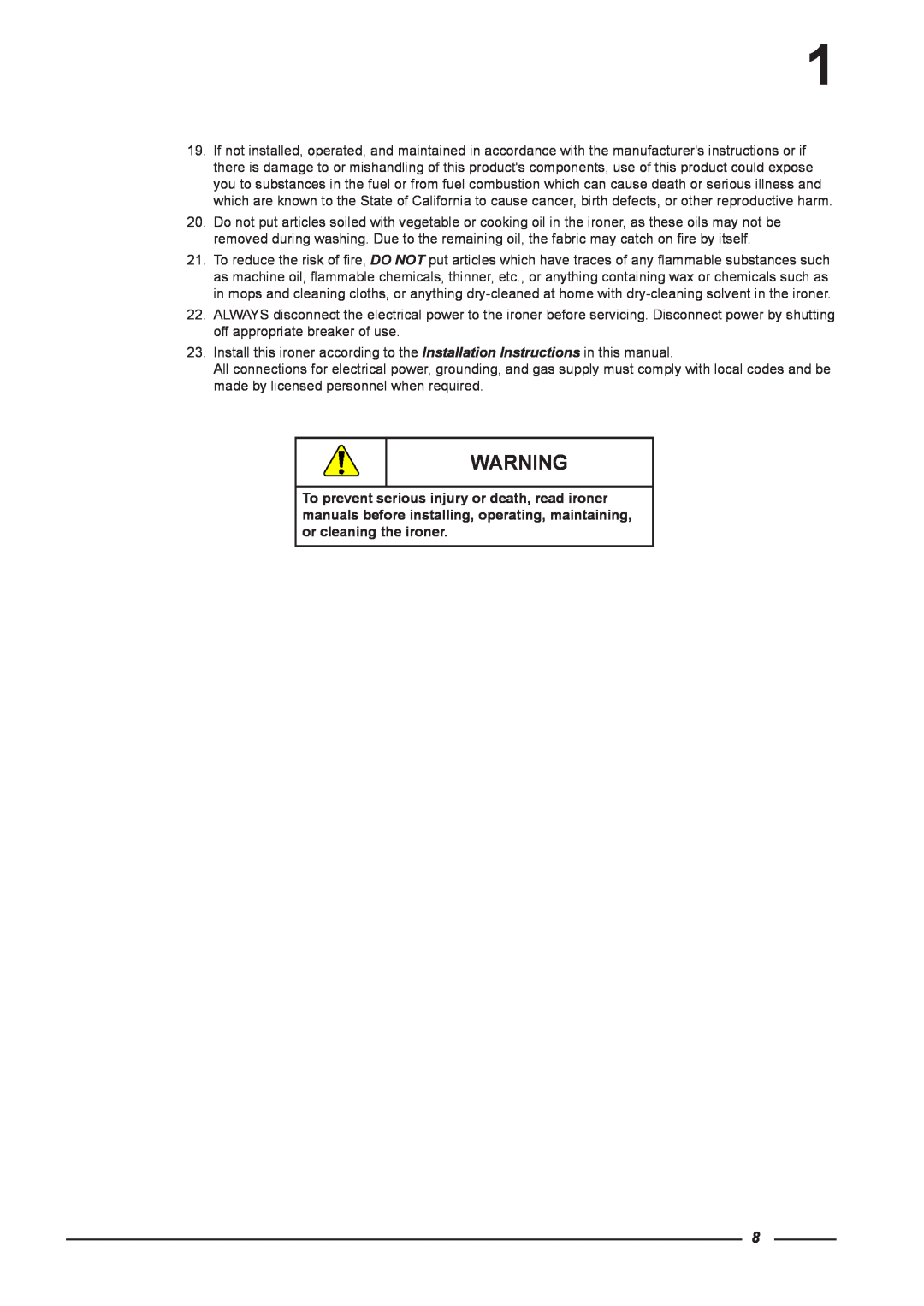 Alliance Laundry Systems CI 1650/325, CI 2050/325 instruction manual 