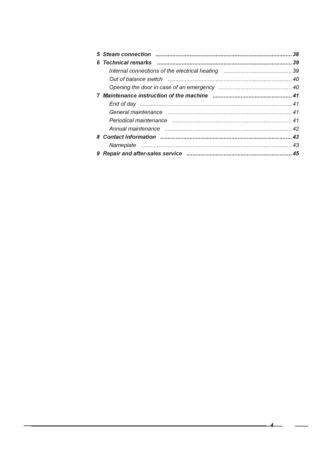 Alliance Laundry Systems HF900, HF575, HF455, HF730 instruction manual Internal connections of the electrical heating  