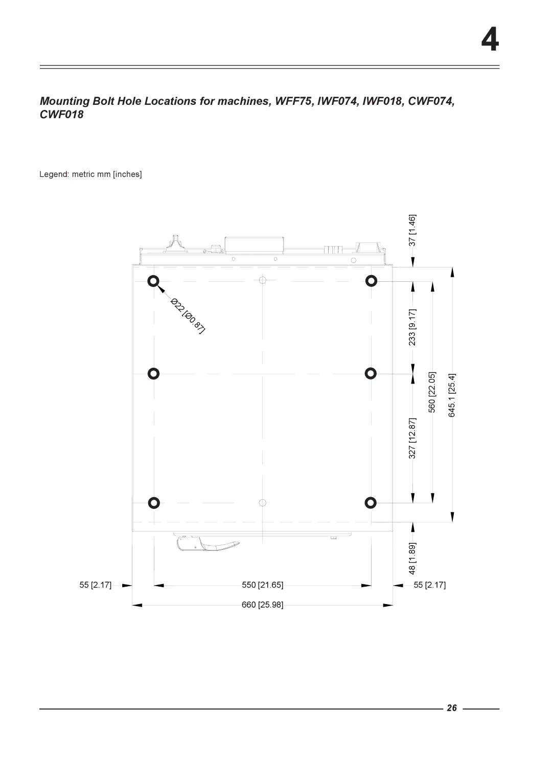 Alliance Laundry Systems WFF135, WFF75, WFF100, WFF65, WFF165 instruction manual 233 560 645.1 327 550 660 