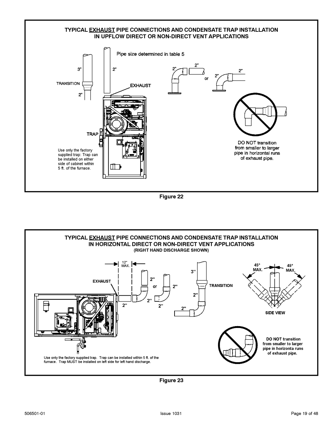 Allied Air Enterprises 92G1UH, A95UH, 95G1UH, A93UH installation instructions Right Hand Discharge Shown 