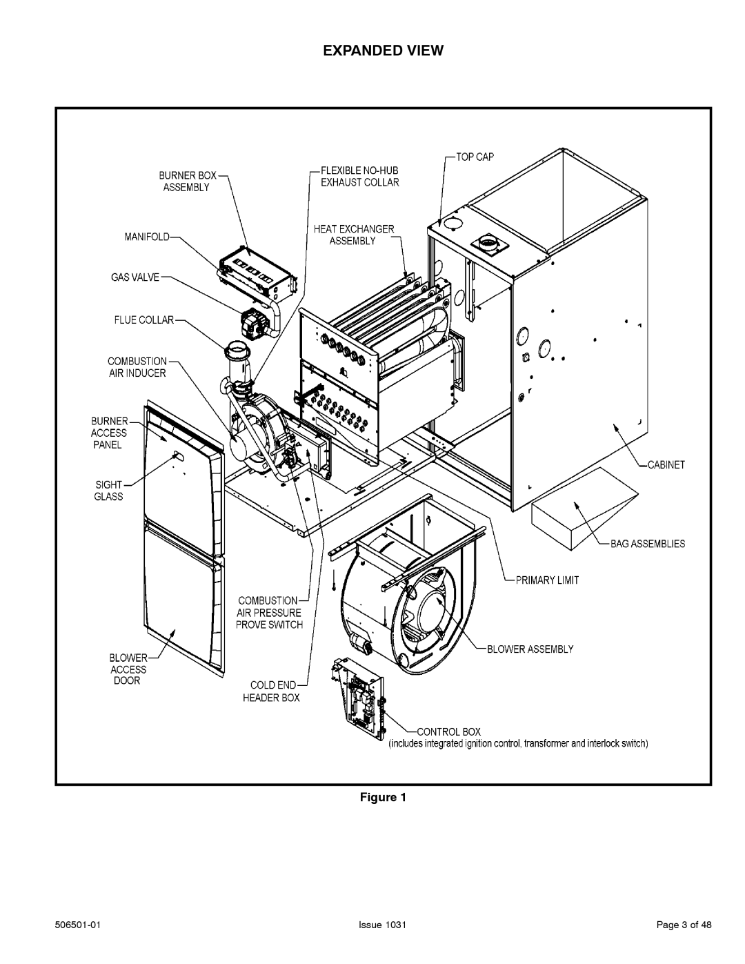 Allied Air Enterprises 92G1UH, A95UH, 95G1UH, A93UH installation instructions Expanded View 