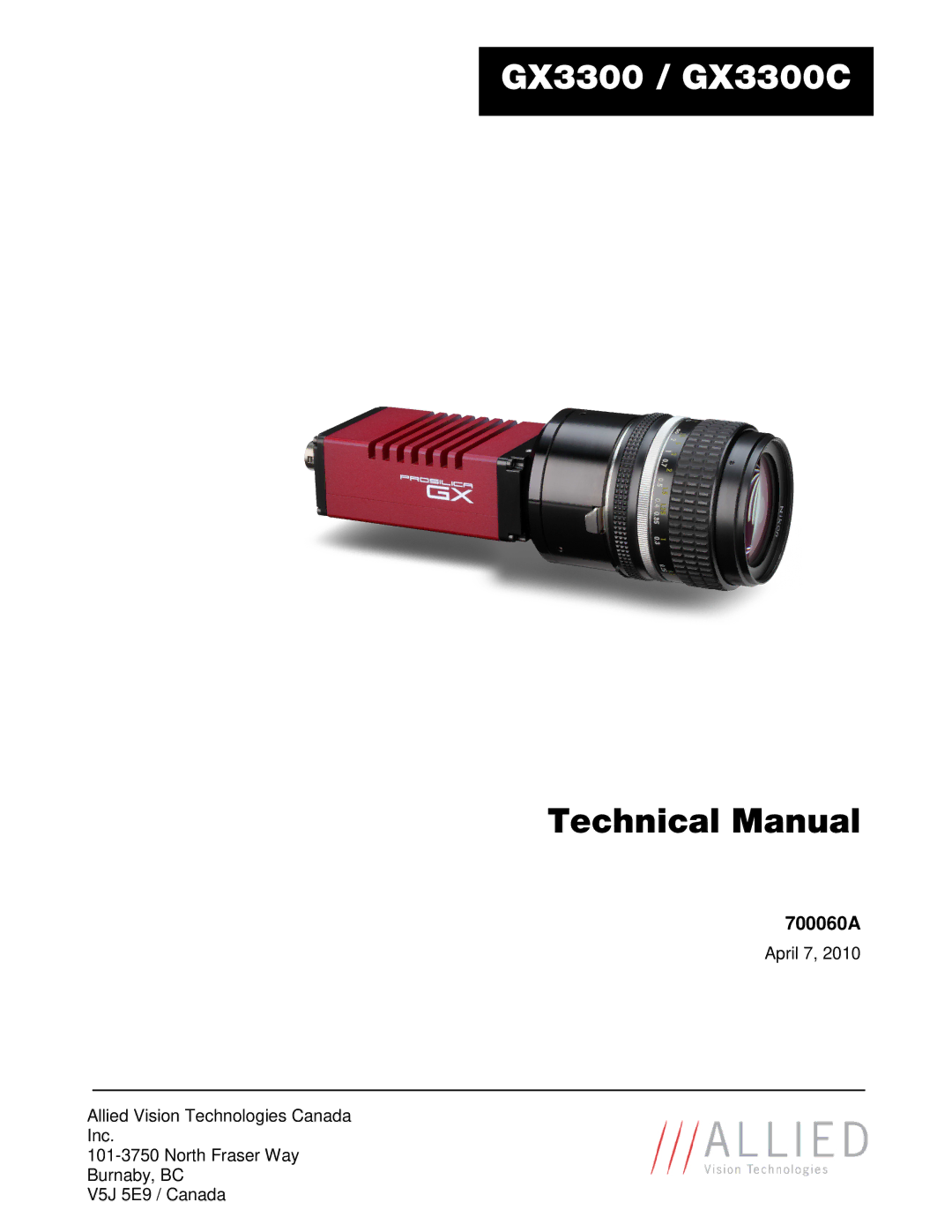 Allied International manual GX3300 / GX3300C 