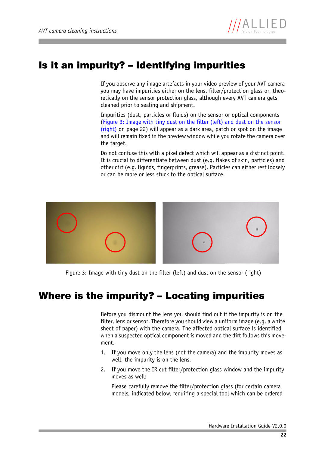 Allied International Home Security System manual Is it an impurity? Identifying impurities 