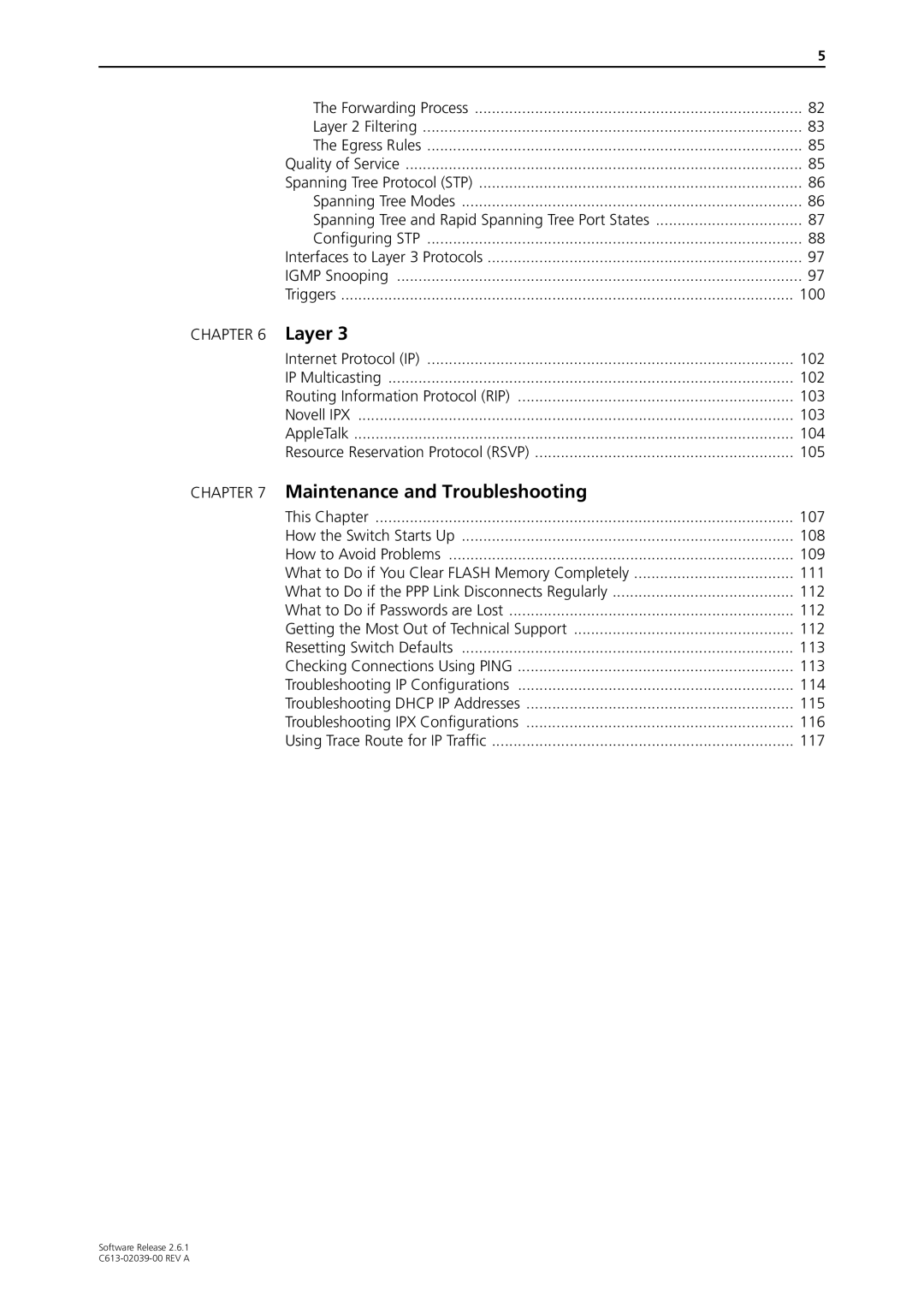 Allied Telesis 2.6.1 manual Maintenance and Troubleshooting 