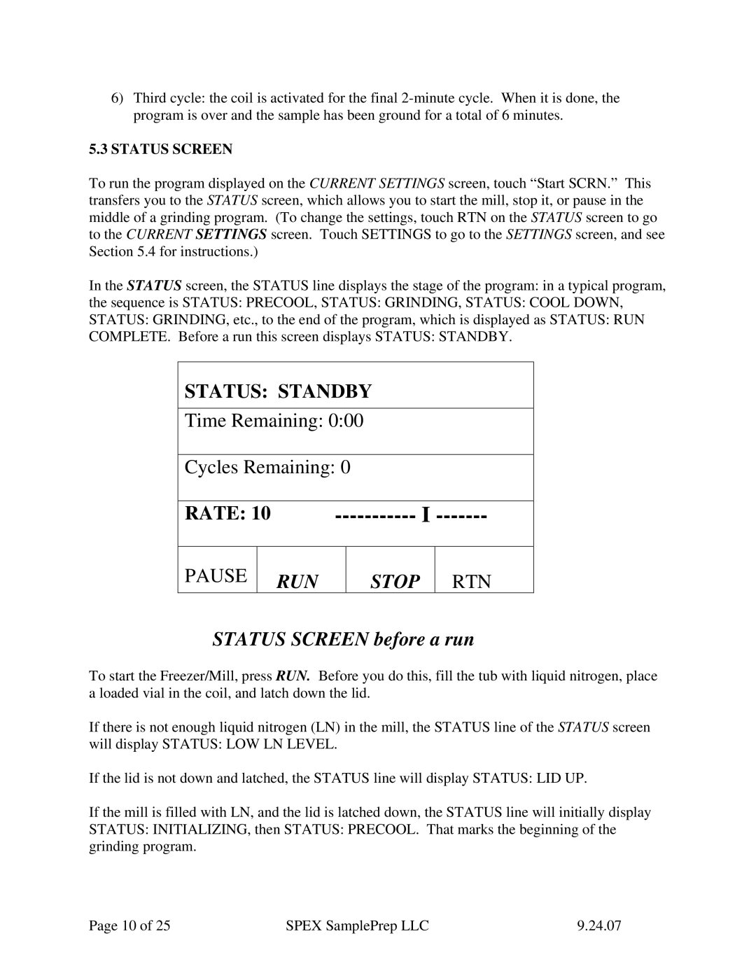 Allied Telesis 6870 manual Rate, Status Screen 