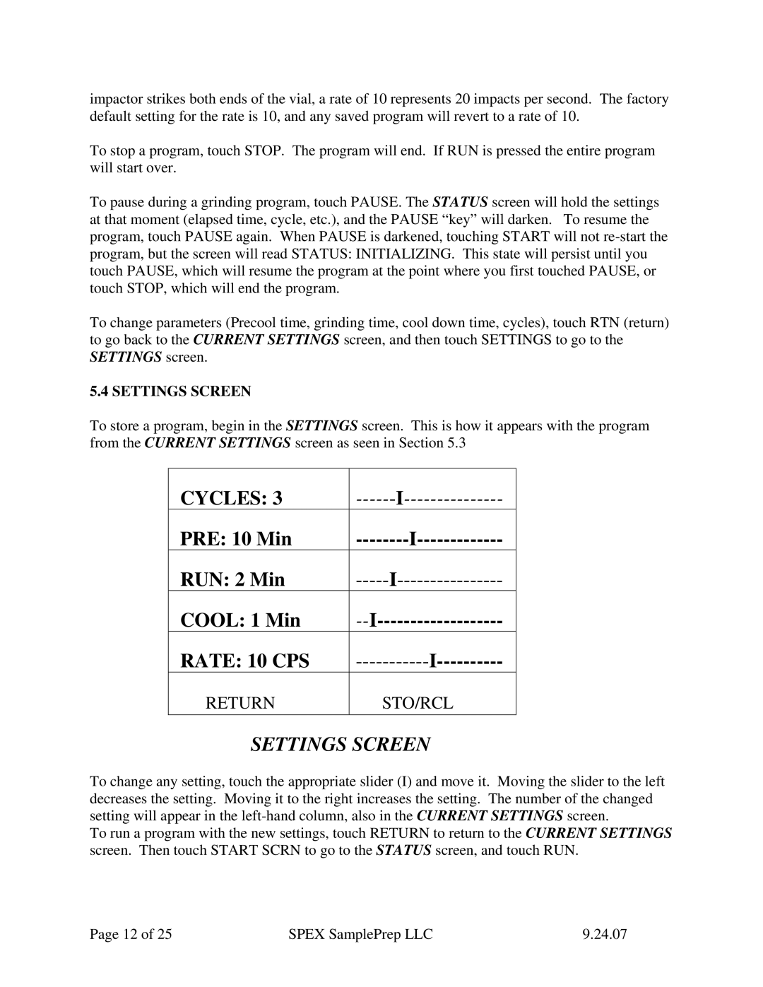 Allied Telesis 6870 manual Settings Screen 