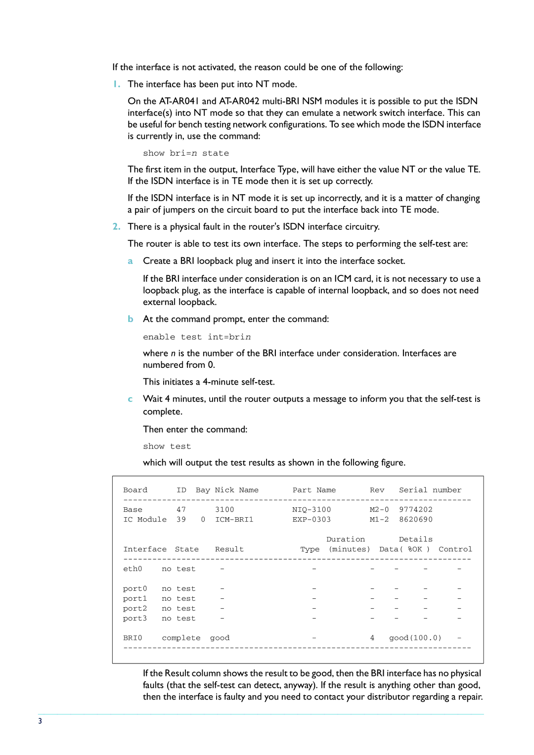 Allied Telesis AR300 series manual ICM-BRI1, BRI0 