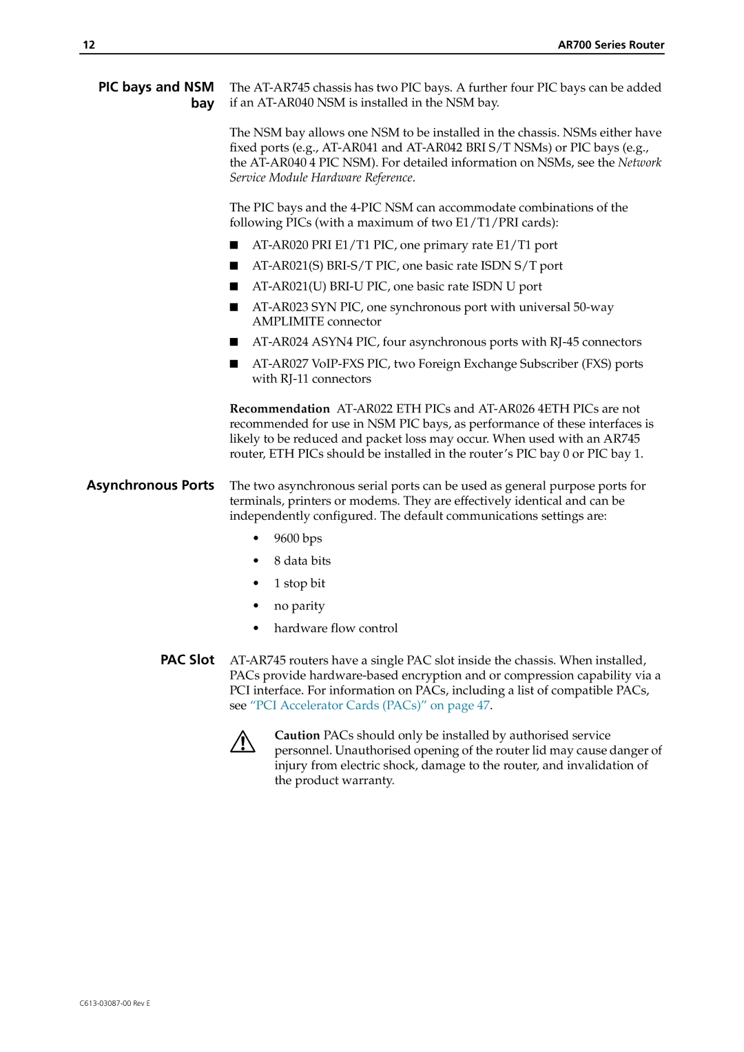 Allied Telesis manual AR700 Series Router 