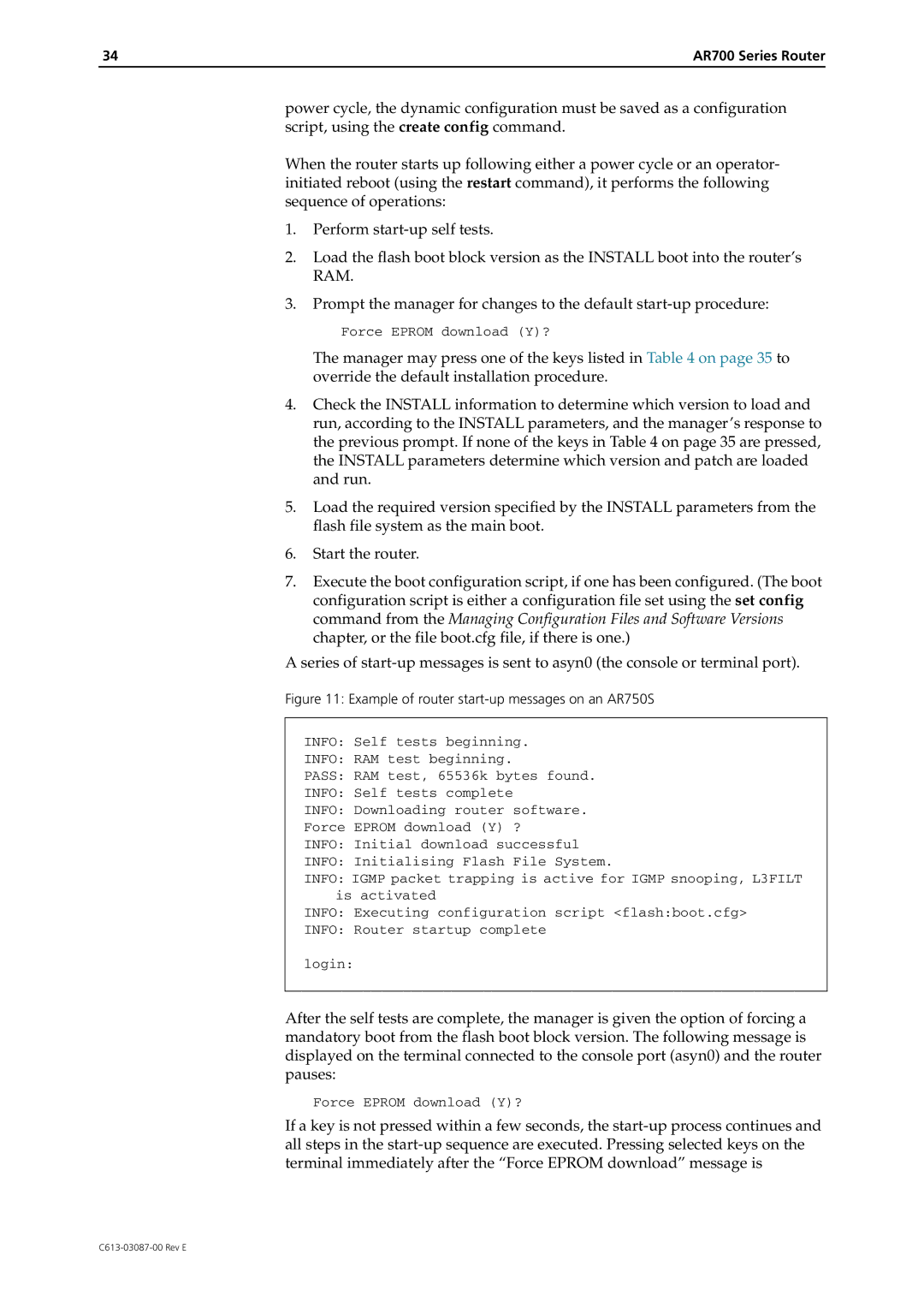 Allied Telesis AR700 Series manual Force Eprom download Y? 