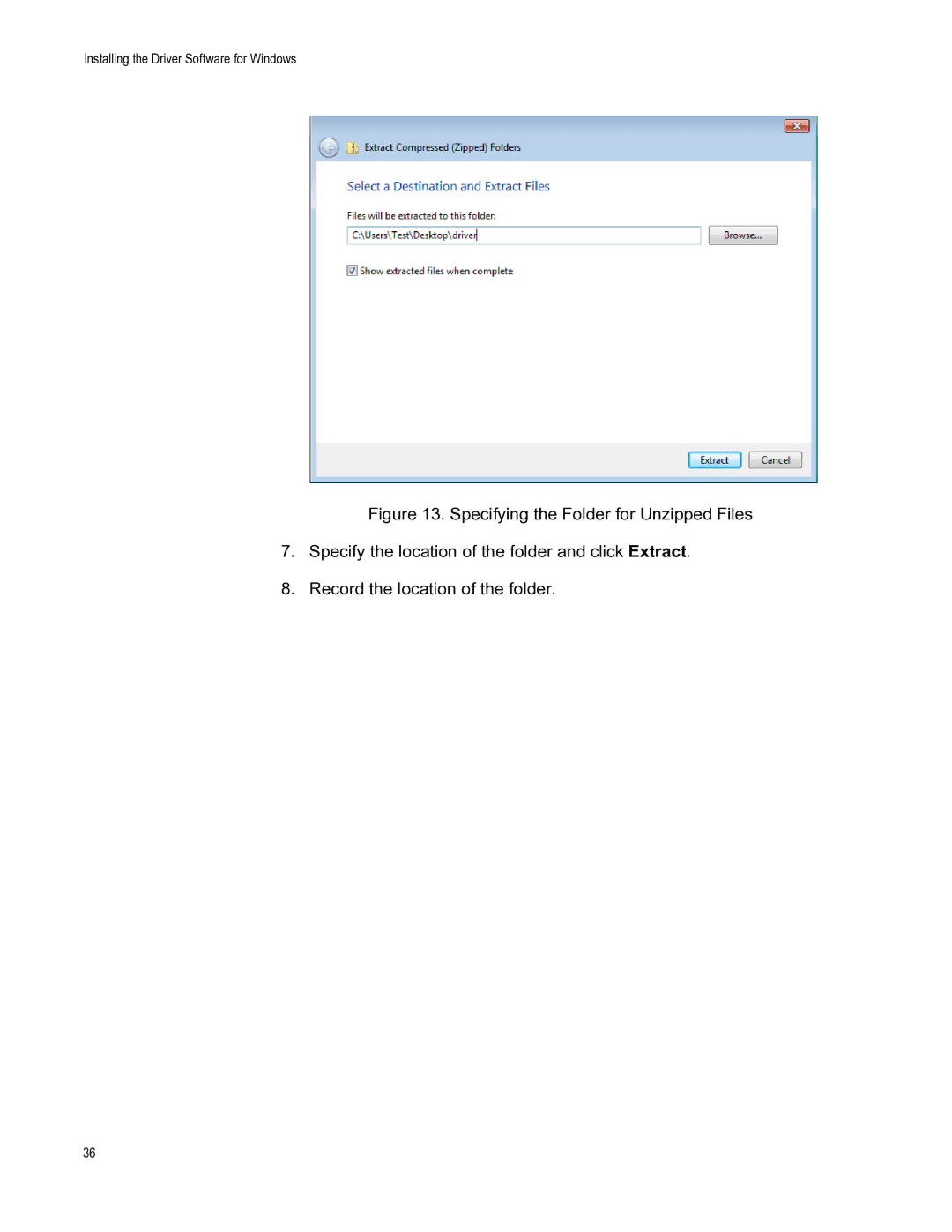 Allied Telesis AT-2701FXA/ST, AT-2701FXA/SC, AT-2701FTXA/ST, AT-2701FTXA/SC manual Installing the Driver Software for Windows 