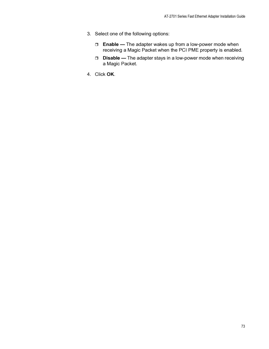 Allied Telesis AT-2701FXA/SC, AT-2701FXA/ST, AT-2701FTXA/ST manual AT-2701 Series Fast Ethernet Adapter Installation Guide 