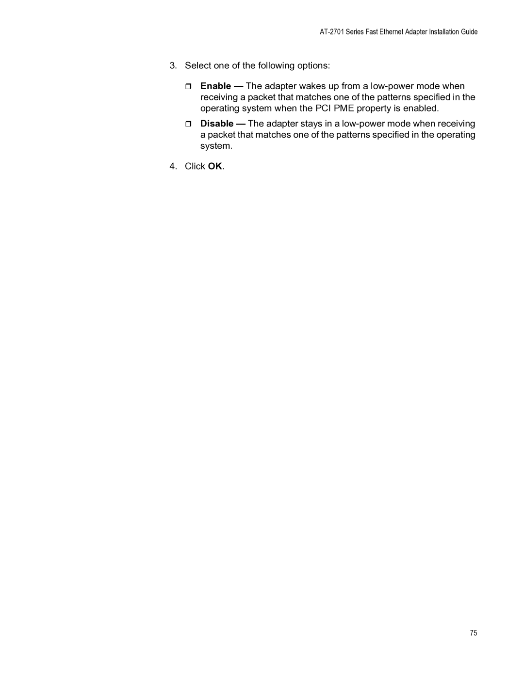 Allied Telesis AT-2701FTXA/SC, AT-2701FXA/ST, AT-2701FXA/SC manual AT-2701 Series Fast Ethernet Adapter Installation Guide 