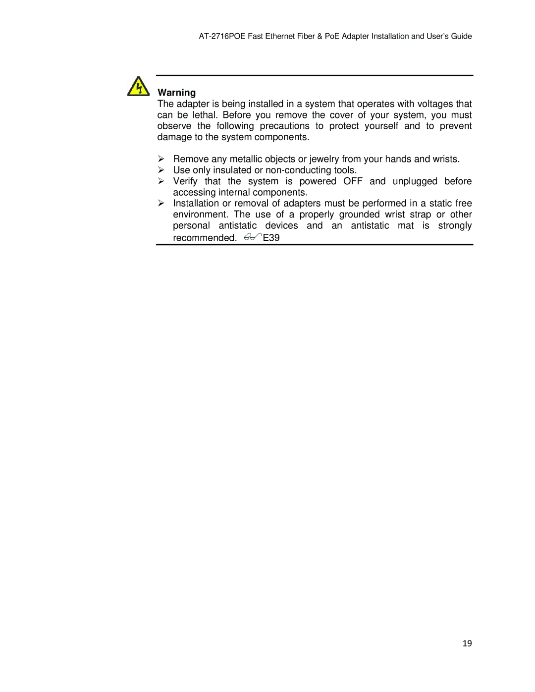 Allied Telesis AT-2716POE manual 