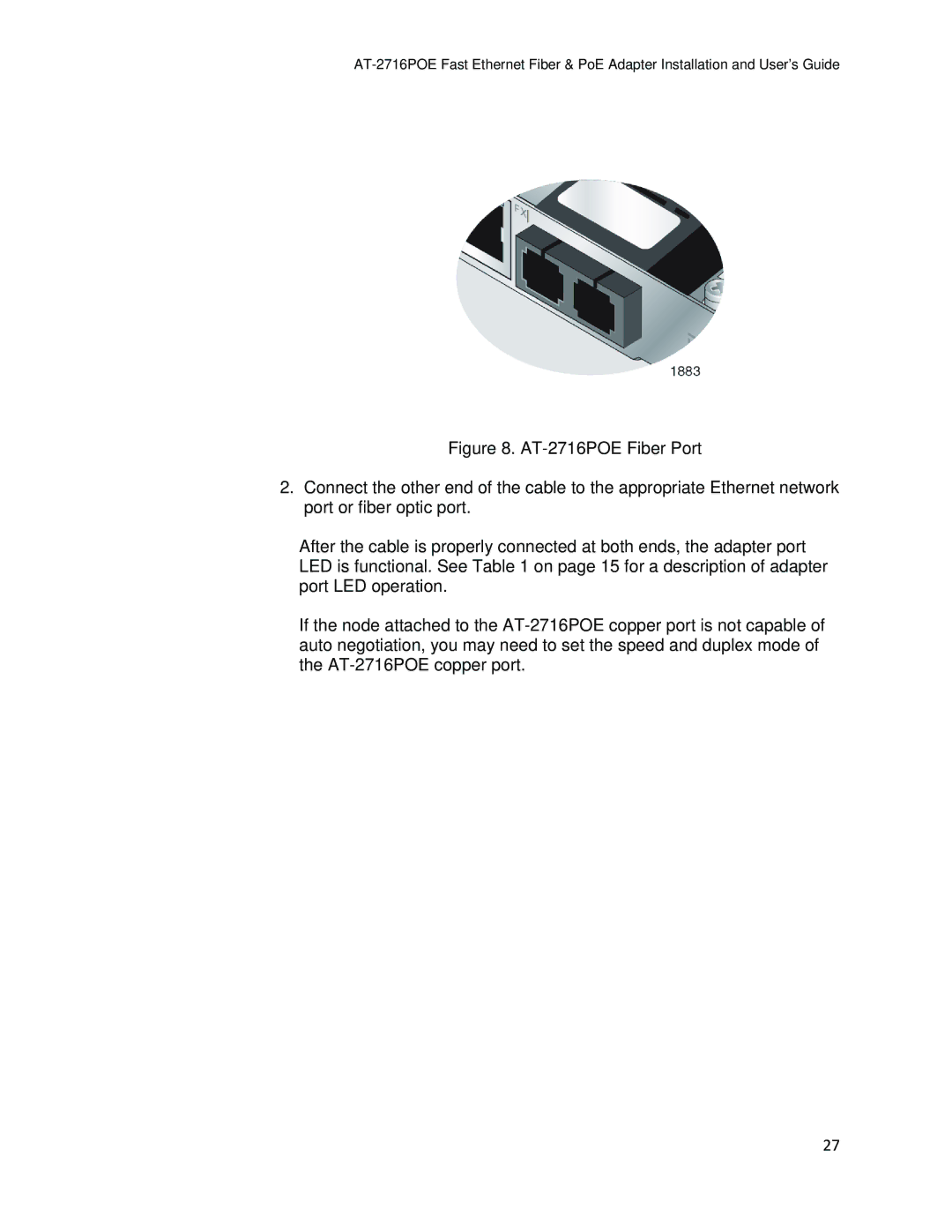 Allied Telesis AT-2716POE manual 