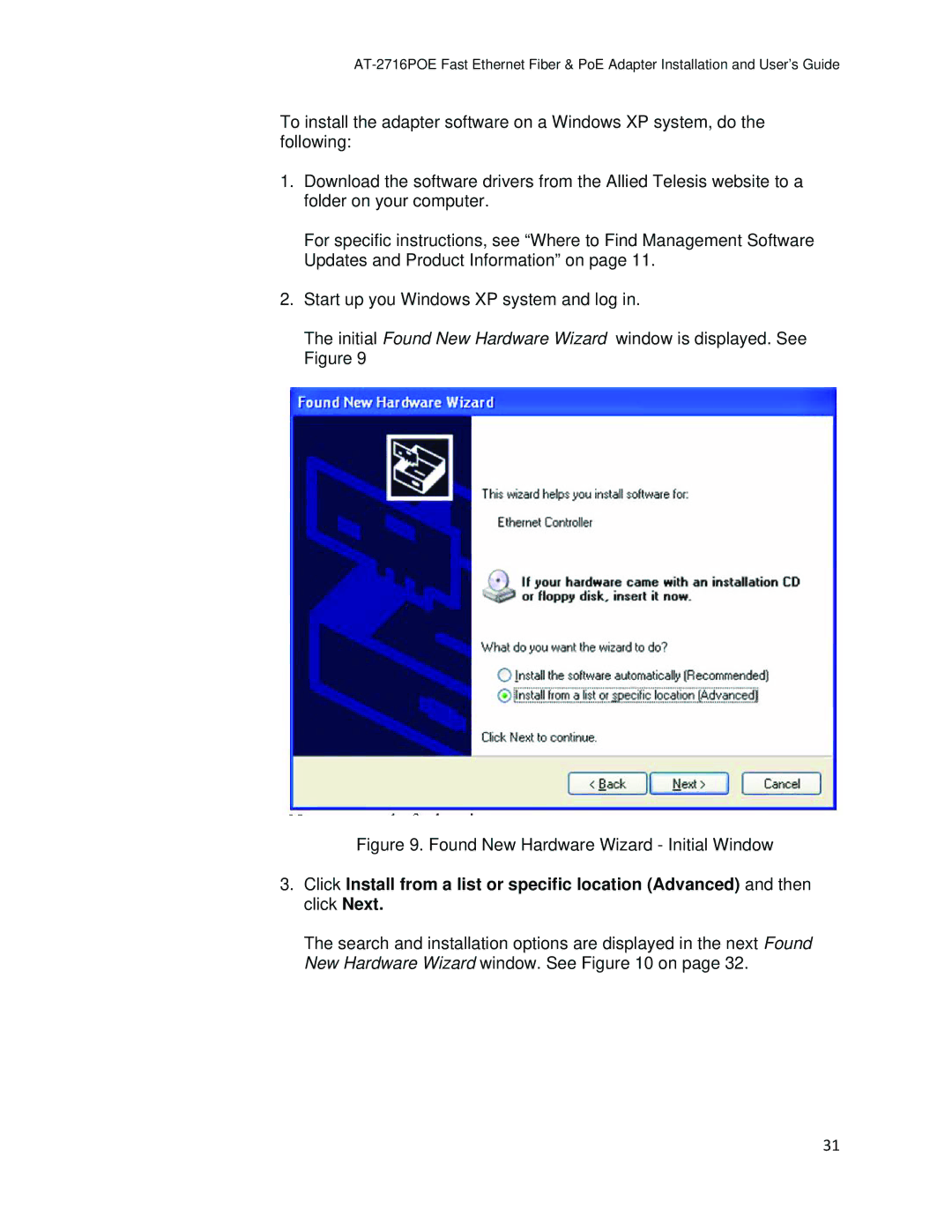 Allied Telesis AT-2716POE manual 