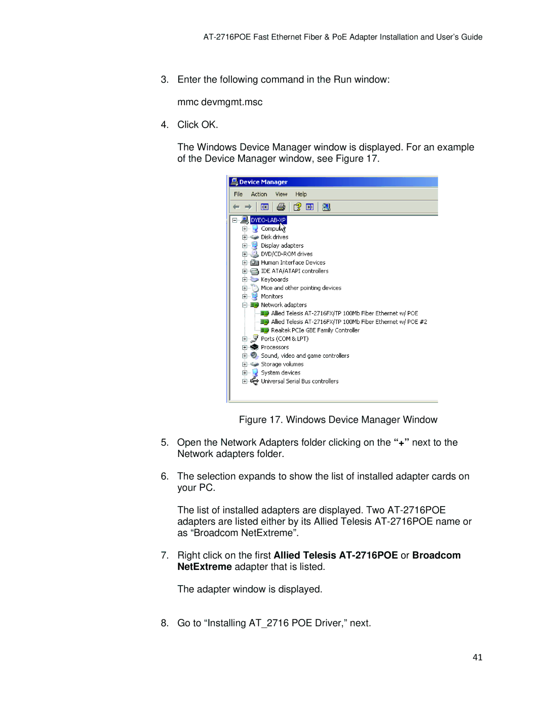 Allied Telesis AT-2716POE manual 