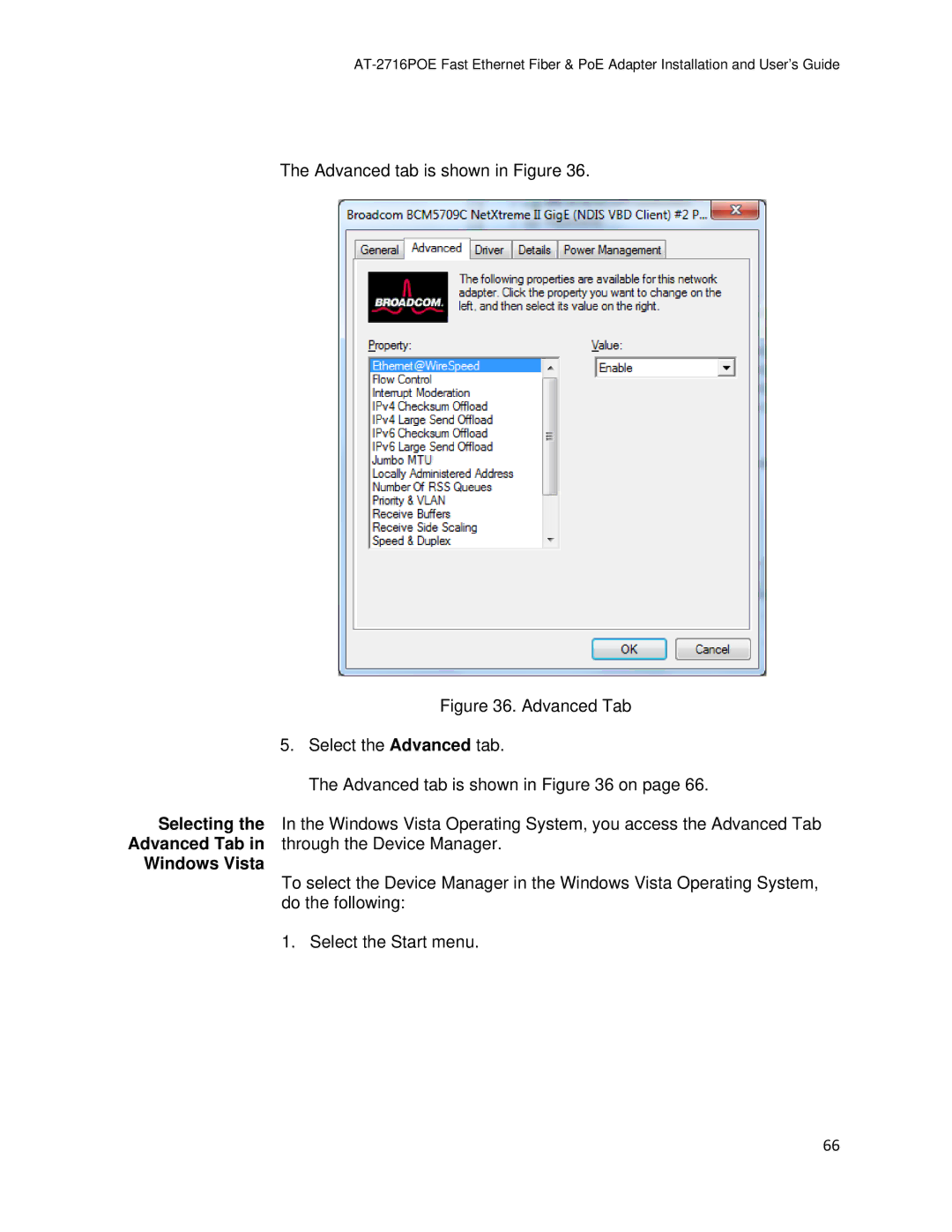 Allied Telesis AT-2716POE manual Windows Vista 