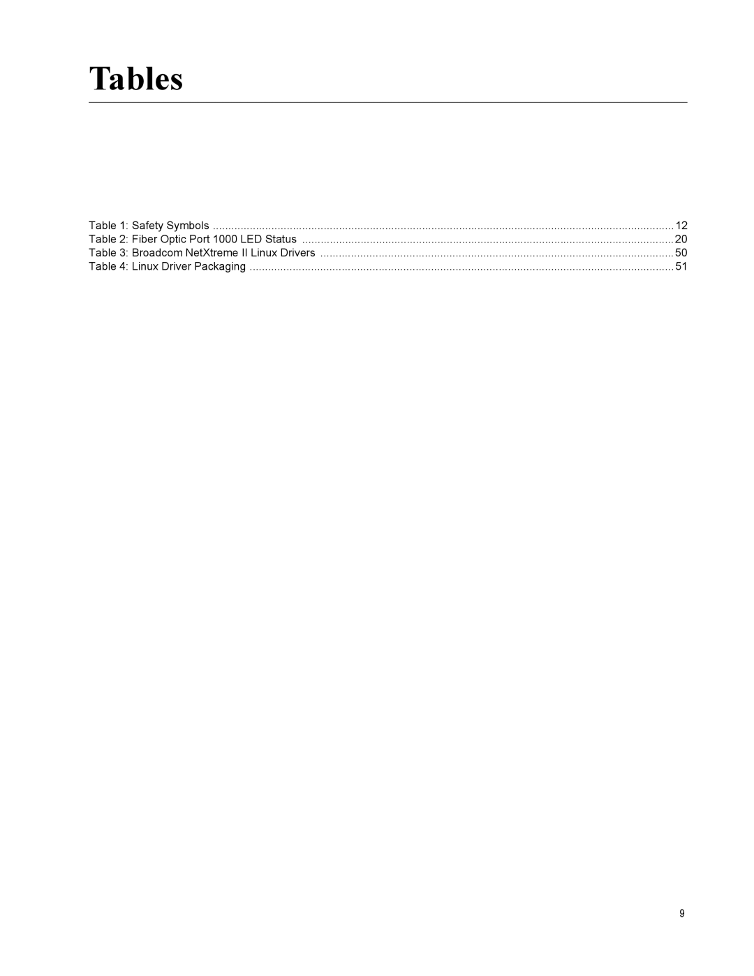 Allied Telesis AT-2872SX manual Tables 