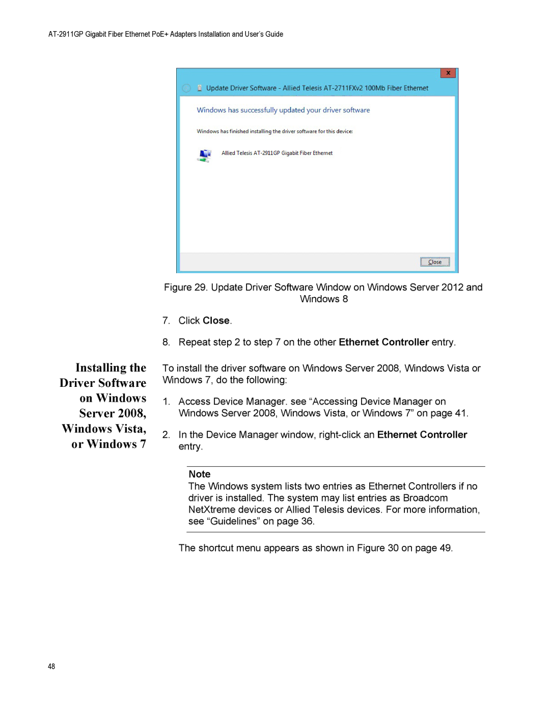 Allied Telesis AT-2911GP/LXLC, AT-2911GP/SXSC, AT-2911GP/SXLC, AT-2911GP/LXSC manual 