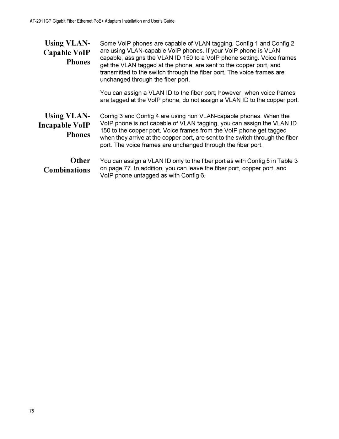 Allied Telesis AT-2911GP/SXLC, AT-2911GP/LXLC, AT-2911GP/SXSC, AT-2911GP/LXSC manual 