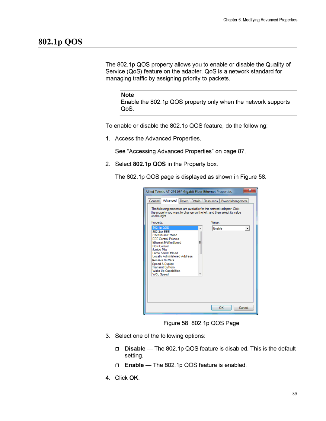 Allied Telesis AT-2911GP/SXSC, AT-2911GP/LXLC, AT-2911GP/SXLC, AT-2911GP/LXSC manual 802.1p QOS 