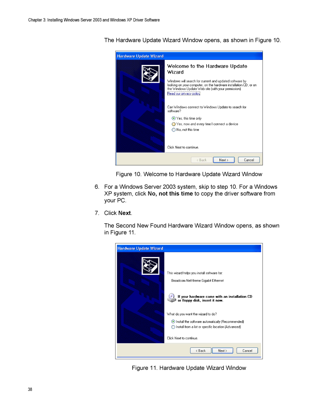 Allied Telesis AT-2972T/2, AT-2916LX10/LC-901, AT-2916SX, AT-2931SX, AT-2972SX/2 manual Hardware Update Wizard Window 